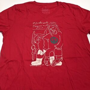Farm Fresh The Dude Wants Peace and Love! T- Shirt Size Medium New